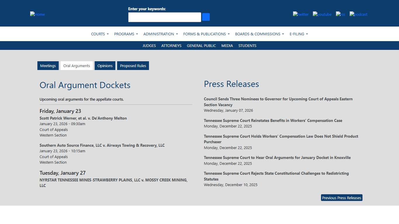 Homepage Tennessee Administrative Office of the Courts